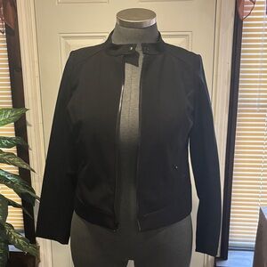 Lane Bryant Black Bomber Jacket